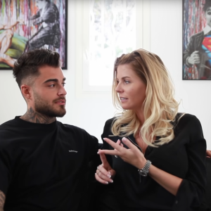 Jessica Thivenin et son mari Thibault Kuro font des confidences sur la grossesse de la jeune femme dans une vidéo postée sur le compte YouTube Monsieur Kuro. Mai 2019.