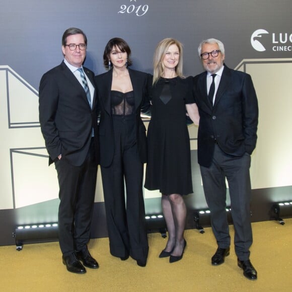 David Rubin, Monica Bellucci, Dawn Hudson et Roberto Cicutto assistent à la 1ère édition de la soirée "Academy in Rome 2019", organisé par l'Academy of Motion Picture, Arts and Sciences, au Palazzo Barberini. Rome, le 8 octobre 2019.