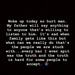 Drake répond à son père sur Instagram- 8 août 2019.