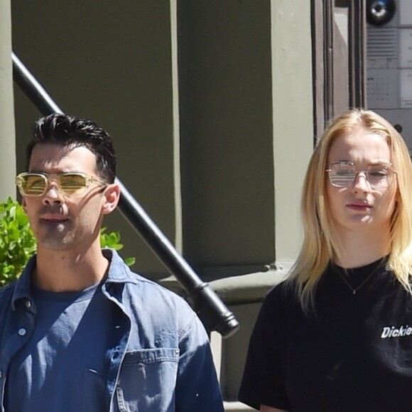Joe Jonas et sa femme Sophie Turner se baladent à New York le 29 août 2019.