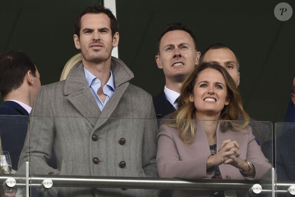 Andy Murray attend son 3ème enfant et sa femme pourrait accoucher la semaine prochaine - Andy Murray et sa femme Kim Sears au "2019 Cheltenham Festival" à Londres. Le 13 mars 2019