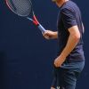Andy Murray lors de son entrainement pour le Tournoi de tennis du Queen's à Londres. Le 20 juin 2019