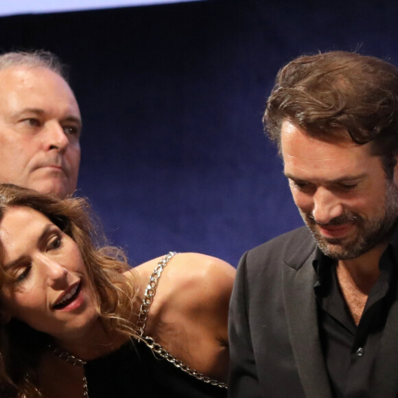 Doria Tillier et Nicolas Bedos, Victoria Bedos (enceinte) - Cérémonie d'ouverture à la Halle Tony Garnier du 11ème Festival Lumiere 2019 de Lyon le 12 octobre 2019. © Dominique Jacovides / Bestimage Opening