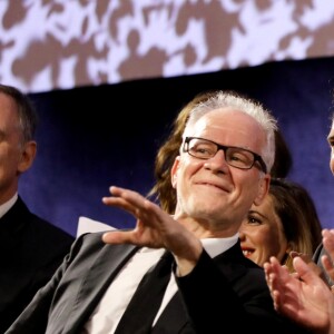 Thierry Frémaux, Nicolas Bedos, Marisa Paredes - Cérémonie d'ouverture à la Halle Tony Garnier du 11ème Festival Lumiere 2019 de Lyon le 12 octobre 2019. © Dominique Jacovides / Bestimage