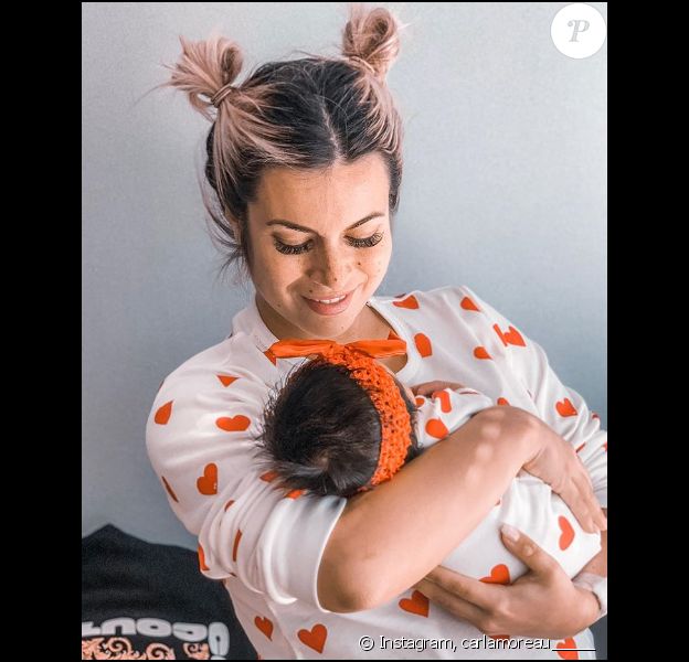 Carla Moreau et sa petite Ruby, sur Instagram, le dimanche 6 octobre 2019.