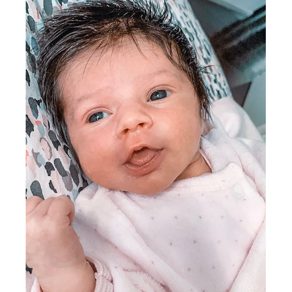 Le visage de la petite Ruby enfin dévoilé, sur Instagram le 13 octobre 2019.