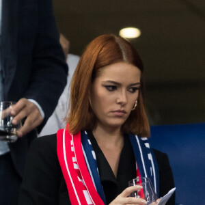 Maëva Coucke (Miss France 2018) - Tribunes lors du match de qualification pour l'Euro2020 "France - Turquie (1-1)" au Stade de France. Saint-Denis, le 14 octobre 2019. ©Cyril Moreau/Bestimage