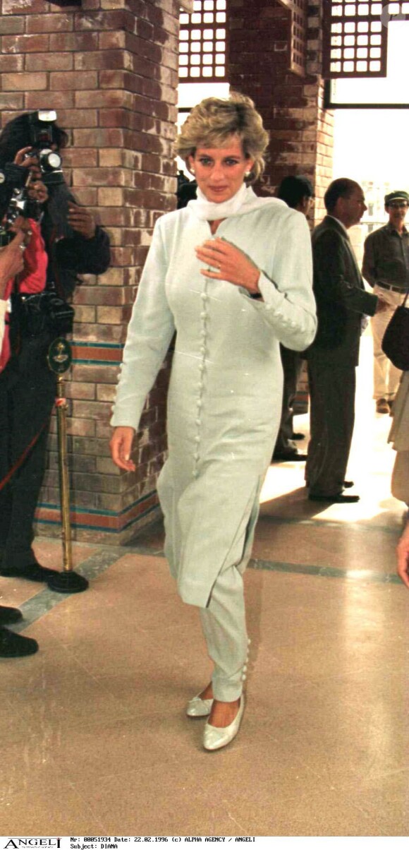 Diana au Pakistan en 1996.