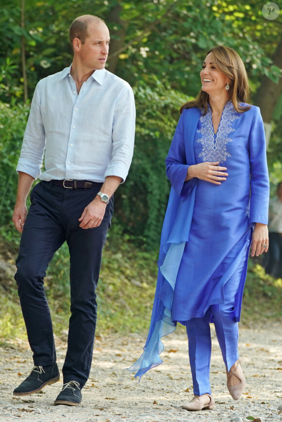 Le prince William, duc de Cambridge, et Catherine (Kate) Middleton, duchesse de Cambridge, visitent les collines de Margalla dans le cadre de leur visite officielle de cinq jours au Pakistan. Islamabad, le 15 octobre 2019.