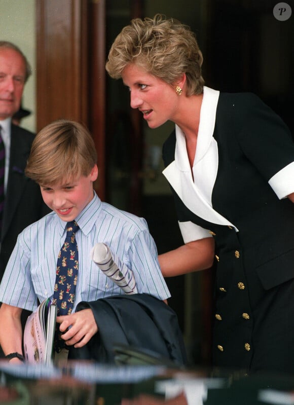 Diana et son fils William à Wimbledon en 1994.