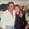 ARCHIVES - Gilbert Bécaud dans sa loge avec sa femme, le 1er octobre 1991.