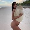 Tina Kunakey enceinte, pose sur Instagram. Janvier 2019