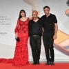 Monica Bellucci, Gaspar Noé , Vincent Cassel à la projection du film "Irreversible Inversion Integrale" lors du 76ème Festival du Film de Venise, la Mostra à Venise en Italie le 31 Août 2019.