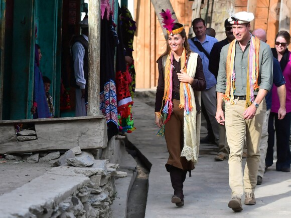 Le prince William et Kate Middleton au Pakistan, le 16 octobre 2019.