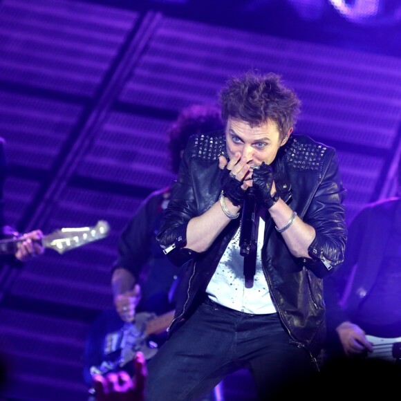 Exclusif - Greg Zlap - Premier concert de la tournee "Born Rocker Tour" de Johnny Hallyday au POPB de Bercy a Paris. Le 14 juin 2013.