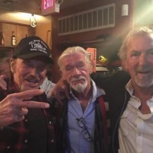 Johnny Hallyday avec Pierre Billon lors de son dernier road trip à moto aux Etats-Unis en 2016.