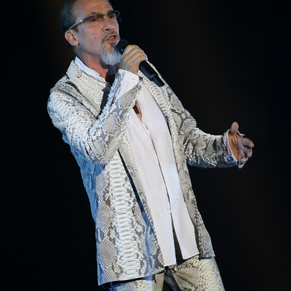 Florent Pagny décide pour son 55e anniversaire de remonter sur scène et d'offrir à son public une série de concerts exceptionnels dans la toute la France avec sa nouvelle tournée événement " 55 tour " . Lille le 22 septembre 2017. © Stéphane Vansteenkiste / Bestimage