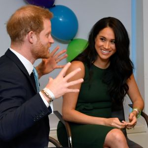 Le prince Harry, duc de Sussex, et Meghan Markle, duchesse de Sussex, lors de la soirée des WellChild Awards à l'hôtel Royal Lancaster à Londres le 15 octobre 2019.