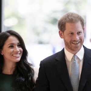 Le prince Harry, duc de Sussex, et Meghan Markle, duchesse de Sussex, arrivent à la cérémonie des WellChild Awards à Londres le 15 octobre 2019.