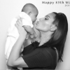 Kim Kardashian et son fils Psalm sur Instagram.