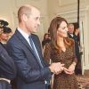 Kate Middleton et le prince William lors d'un événement organisé avec la BBC Radio au palais de Buckingham, en octobre 2019.