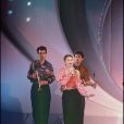  Archives - Le groupe Niagara sur le plateau de l'émission "Champs-Elysées". Le 22 septembre 1986. 