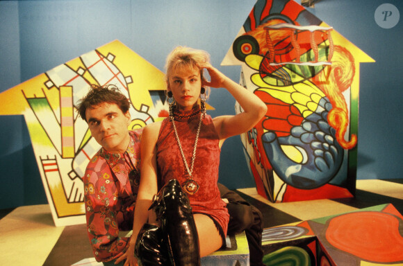 Archives - Daniel Chenevez et Muriel Moreno, du groupe Niagara. Non daté.