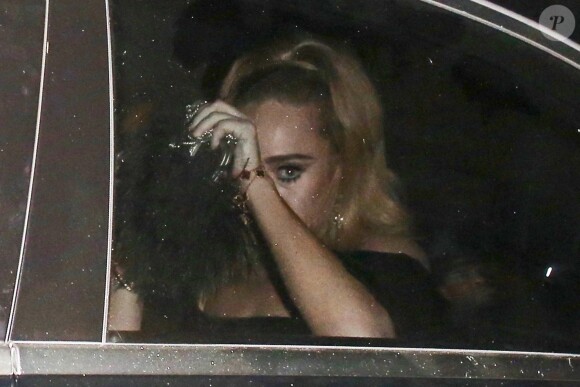 Adele - Les célébrités quittent la soirée d'anniversaire de Drake à Los Angeles, le 24 octobre 2019.