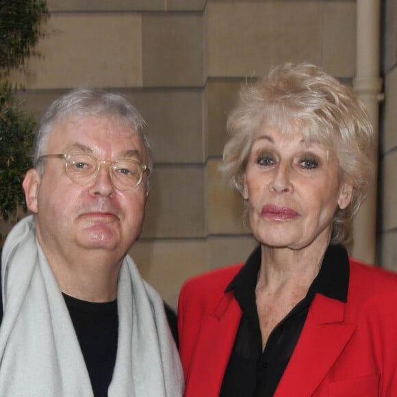 Dominique Besnehard et Nicole Sonneville lors de la première édition de la remise du prix "Line Renaud - Loulou Gasté", pour la recherche médicale, à la Maison de la Recherche à Paris. Le 25 octobre 2019 © Coadic Guirec / Bestimage