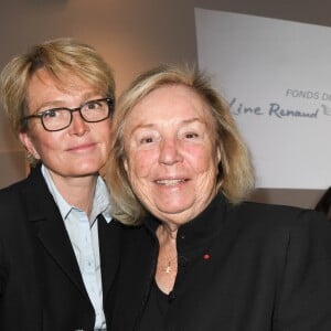 Claude Chirac et Maryvonne Pinault lors de la première édition de la remise du prix "Line Renaud - Loulou Gasté", pour la recherche médicale, à la Maison de la Recherche à Paris. Le 25 octobre 2019 © Coadic Guirec / Bestimage