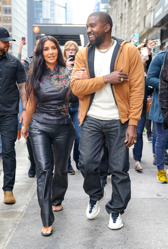 Kim Kardashian et Kanye West à New York. Le 25 octobre 2019.