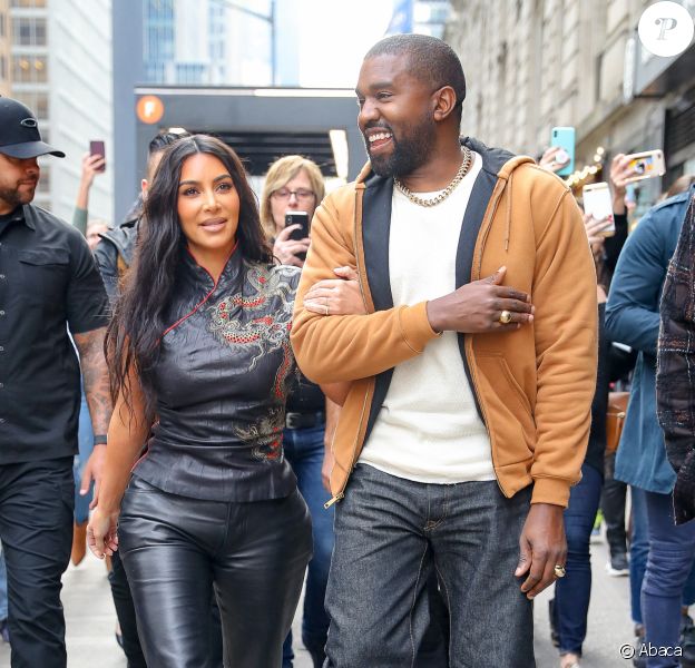Kim Kardashian et Kanye West à New York. Le 25 octobre 2019.