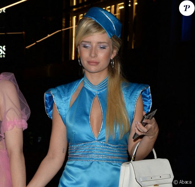 Lottie Moss a assisté à une soirée déguisée d'Halloween au restaurant M Victoria. Londres, le 25 octobre 2019.