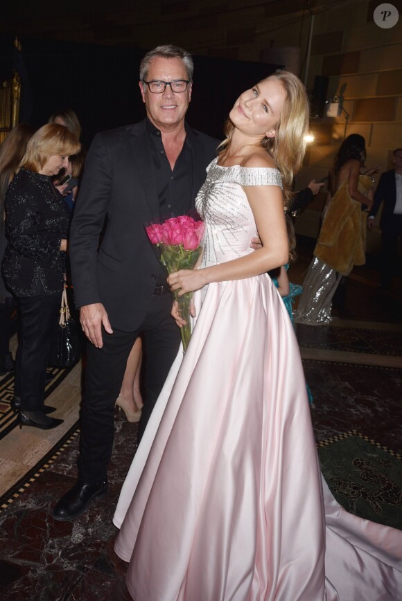 Peter Cook et sa fille Sailor Lee Brinkley Cook - Les célébrités assistent au défilé Sherri Hill à l'occasion de la Fashion Week de New York le 9 février 2018.