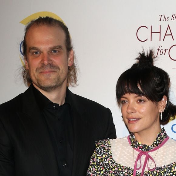 Lily Allen et son compagnon David Harbour au gala Champions for Change à New York, le 17 octobre 2019