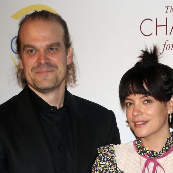 Lily Allen et son compagnon David Harbour au gala Champions for Change à New York, le 17 octobre 2019