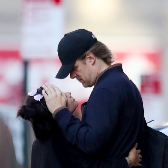 Exclusif - Lily Allen et David Harbour dans la rue à New York le 14 octobre 2019.