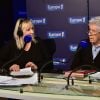 Exclusif - Julie (Julie Leclerc) et Philippe Gildas - Journée spéciale du 60ème anniversaire de la radio Europe 1 à Paris le 4 février 2015.