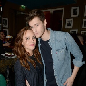 Exclusif - Jean-Baptiste Maunier et sa compagne Léa Arnezeder - After party du concert des "Enfoirés" à l'Arc à Paris le 25 janvier 2016. © Rachid Bellak/Bestimage