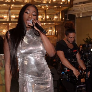 Semi-exclusif - Aya Nakamura (Aya Danioko) lors de la soirée d'inauguration de l'ouverture du nouveau grand magasin des Galeries Lafayette sur les Champs-Elysées à Paris, France, le 27 mars 2019. © Rachid Bellak/Bestimage