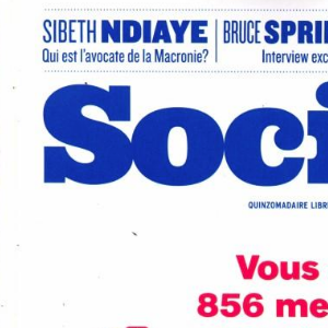 Couverture de "Society"- n° du 31 octobre 2019.