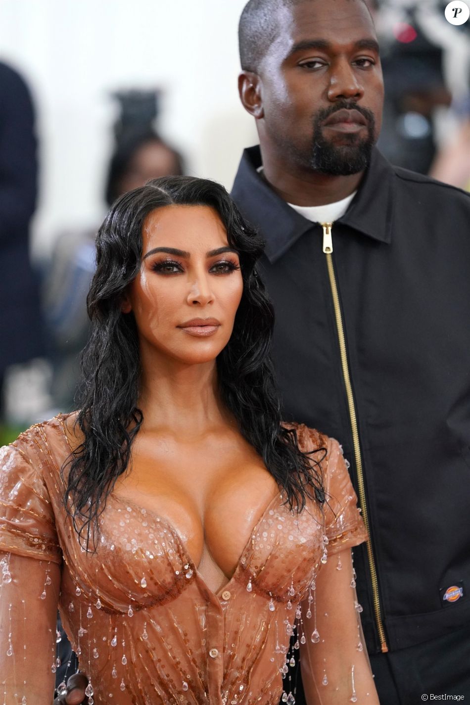 Kim Kardashian et son mari Kanye West - Arrivées des people à la 71e édition du MET Gala (Met Ball, Costume Institute Benefit) sur le thème &quot;Camp: Notes on Fashion&quot; au Metropolitan Museum of Art à New York, le 6 mai 2019.