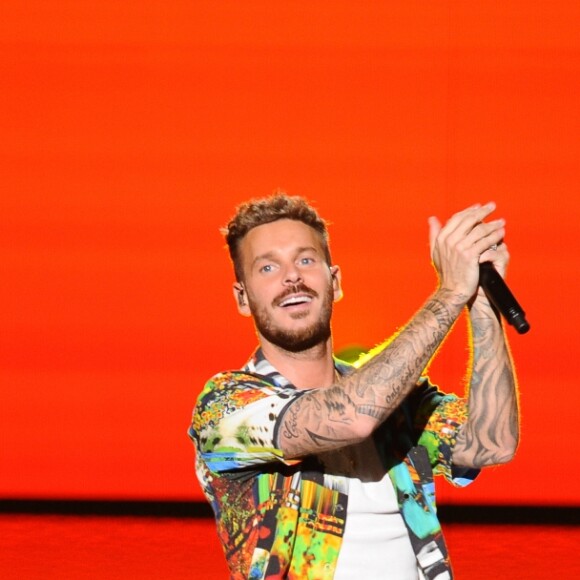 Exclusif - Matt Pokora (M.Pokora) - Enregistrement de l'émission TV "La Chanson Secrète 3", qui sera diffusée le vendredi 1er novembre à 21h00 sur TF1. Après le succès de la première édition, "La Chanson Secrète", présentée par N.Aliagas et produite par DMLS TV, revient sur TF1. 10 artistes ne savent rien de ce qui va se passer pour eux ! Ils ont accepté de jouer le jeu, de se laisser totalement surprendre, émouvoir, parfois même déstabiliser car ils vont découvrir en même temps que les téléspectateurs une surprise : une chanson qui leur rappelle un souvenir important de leur vie revisitée et réinterprétée par un artiste. Les téléspectateurs seront aux premières loges pour vivre ces moments d'intimité musicale rare. Et, en bonus, de nombreux invités inattendus et des proches de l'artiste assis dans le fauteuil viendront l'émouvoir. Le 25 juin 2019 © Gaffiot-Perusseau / Bestimage