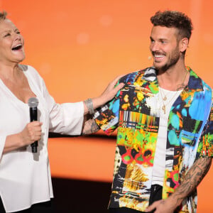 Exclusif - Muriel Robin, Matt Pokora (M.Pokora) - Enregistrement de l'émission TV "La Chanson Secrète 3", qui sera diffusée le vendredi 1er novembre à 21h00 sur TF1. Après le succès de la première édition, "La Chanson Secrète", présentée par N.Aliagas et produite par DMLS TV, revient sur TF1. 10 artistes ne savent rien de ce qui va se passer pour eux ! Ils ont accepté de jouer le jeu, de se laisser totalement surprendre, émouvoir, parfois même déstabiliser car ils vont découvrir en même temps que les téléspectateurs une surprise : une chanson qui leur rappelle un souvenir important de leur vie revisitée et réinterprétée par un artiste. Les téléspectateurs seront aux premières loges pour vivre ces moments d'intimité musicale rare. Et, en bonus, de nombreux invités inattendus et des proches de l'artiste assis dans le fauteuil viendront l'émouvoir. Le 25 juin 2019 © Gaffiot-Perusseau / Bestimage