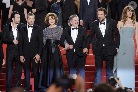 Michaël Cohen, Guillaume Canet, Fanny Ardant, Daniel Auteuil, Nicolas Bedos, Doria Tillier - Descente des marches du film "La Belle Époque" lors du 72e Festival International du Film de Cannes. Le 20 mai 2019 © Jacovides-Moreau / Bestimage