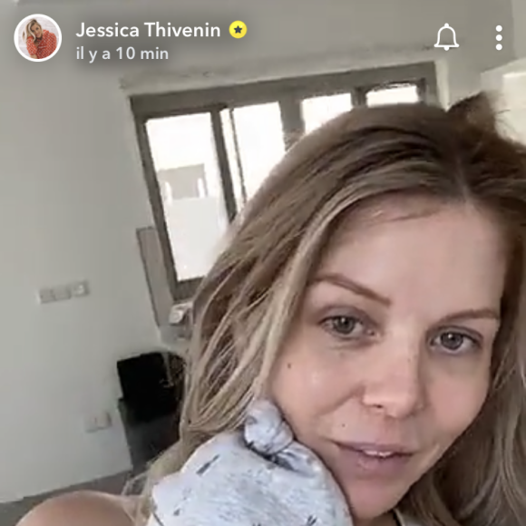 Jessica Thivenin et son fils Maylone, le 23 octobre 2019.