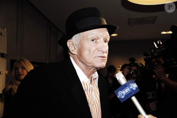 Hugh Hefner à la première du film le consacrant "Hugh Hefner" à Chicago le 29 octobre 2010