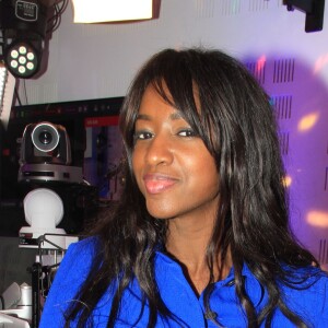 Exclusif - Hapsatou Sy - Enregistrement de l'émission "Le Show de Luxe" sur la Radio Voltage à Paris. Le 21 février 2019 © Philippe Baldini / Bestimage