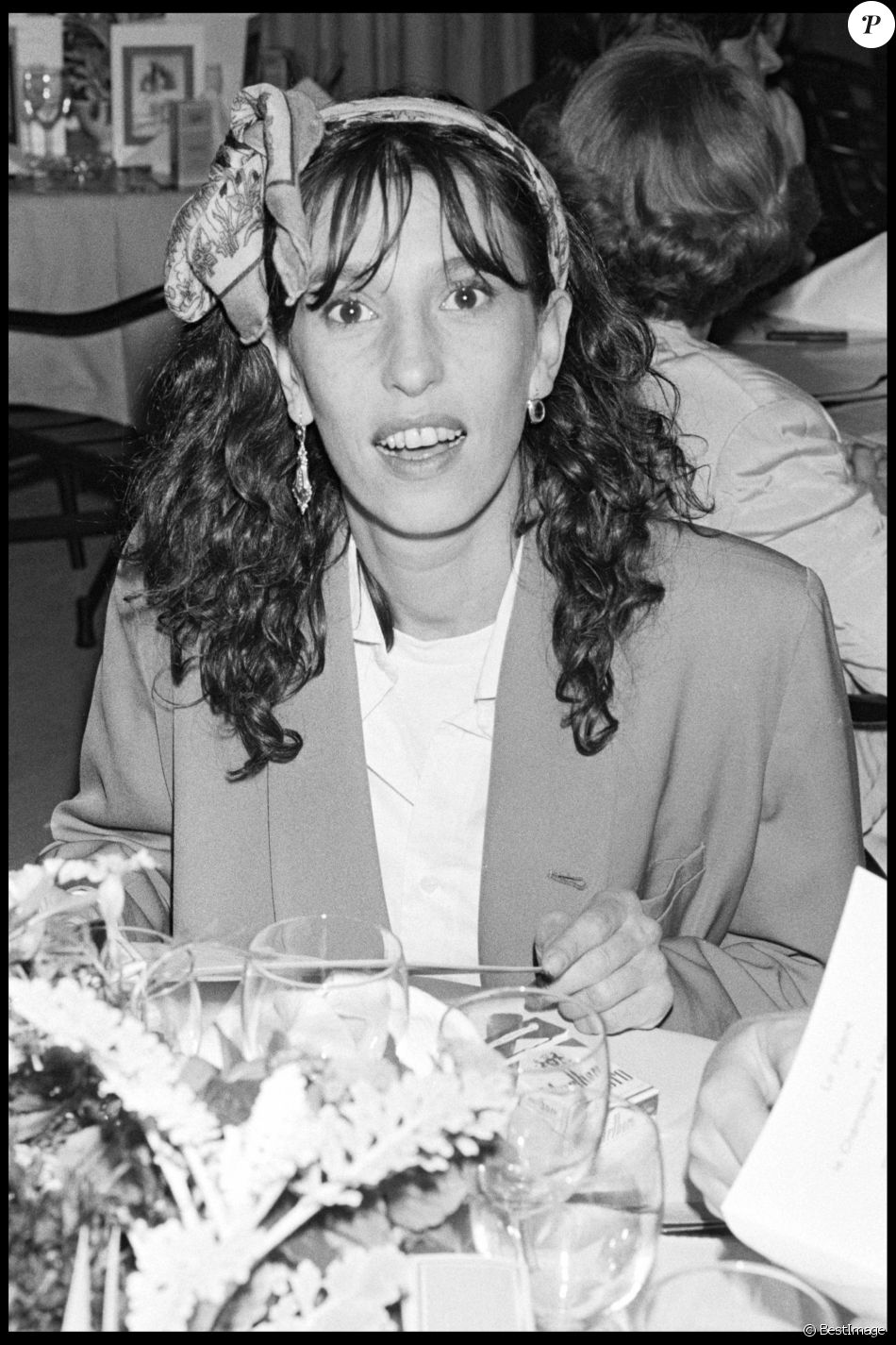  L&#039;actrice Anémone à la soirée &quot;Les Cannes&quot; au Palace le 9 juin 1984 