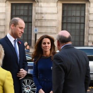 Kate Middleton et le prince William au lancement de l'association caritative "National Emergencies Trust" à l'Eglise St Martin-in-the-Fields à Londres, le 7 novembre 2019.